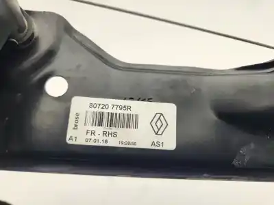 Pezzo di ricambio per auto di seconda mano alzacristalli anteriore destro per renault kadjar xmod 110 cv / 81 kw riferimenti oem iam 807207795r