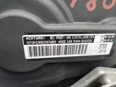 Peça sobressalente para automóvel em segunda mão motor completo por cupra leon (kl1) basis e-hybrid 204 cv / 150 kw referências oem iam dgea