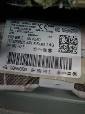 Second-hand car spare part front right curtain airbag for audi a1 (8x) attraction oem iam references 8x4880742b