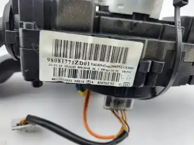 Second-hand car spare part multifunction switch for peugeot 208 active 81 cv / 60 kw oem iam references 98081771zd01  