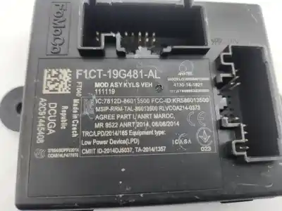 Автозапчасти б/у электронный модуль за ford kuga (cbs) st-line 120 cv / 88 kw ссылки oem iam f1ct19g481al