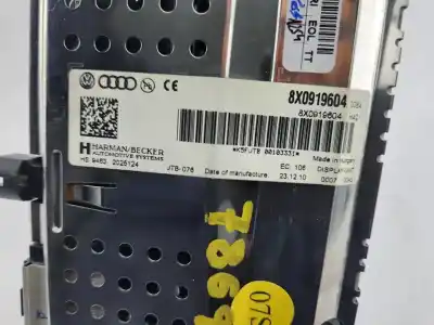 Second-hand car spare part multifunction display for audi a1 (8x) ambition 185 cv / 136 kw oem iam references 8x0919604  