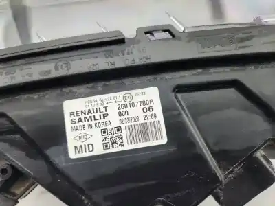 Автозапчасти б/у правая фара за renault arkana (eu version) techno 140 cv / 103 kw ссылки oem iam 260107780r  