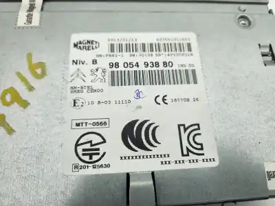 Second-hand car spare part audio system / radio cd for peugeot 208 access oem iam references 9805493880  