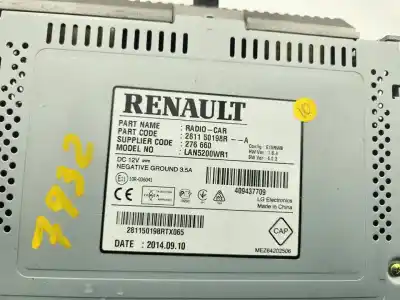 Second-hand car spare part multifunction display for renault captur dynamique oem iam references 281150198r  