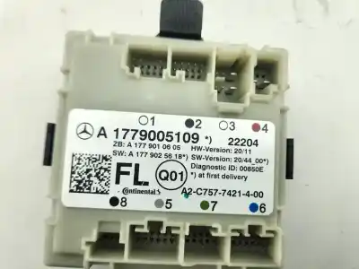 Peça sobressalente para automóvel em segunda mão módulo eletrônico por mercedes-benz cla (bm 118 ) coupe 200 d 4matic 150 cv / 110 kw referências oem iam a1779005109