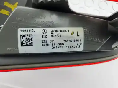 Peça sobressalente para automóvel em segunda mão farolim interior traseiro esquerdo por mercedes-benz clase b (w246) b 180 cdi be (246.200) 109 cv / 80 kw referências oem iam a2469066300