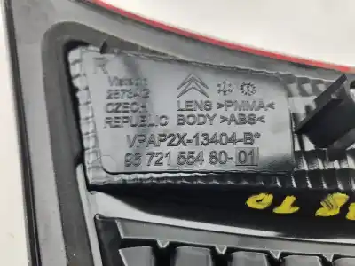 Peça sobressalente para automóvel em segunda mão farolim interior traseiro direito por citroen c4 lim. collection referências oem iam 9672155480