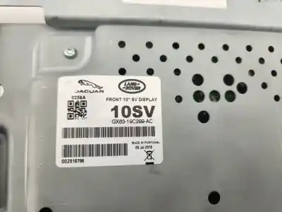 Peça sobressalente para automóvel em segunda mão display gps / multimídia por jaguar f-pace prestige referências oem iam gx6319c299ac