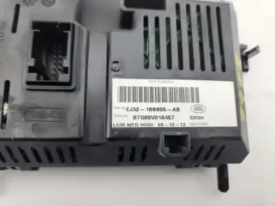 Peça sobressalente para automóvel em segunda mão display gps / multimídia por land rover evoque pure referências oem iam ej3218b955ab  
