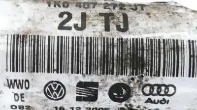 Peça sobressalente para automóvel em segunda mão transmissão dianteira direita por seat leon (1p1) 1.6 referências oem iam 1k0407272jt