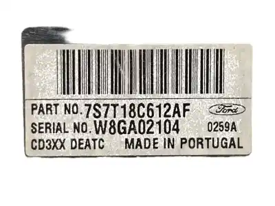 Peça sobressalente para automóvel em segunda mão comando de sofagem (chauffage / ar condicionado) por ford mondeo berlina (ca2) ghia x referências oem iam 7s7t18c612af