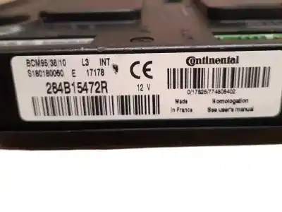 İkinci el araba yedek parçası röle/sigorta kutusu için renault zoe zen 58 cv / 43 kw oem iam referansları 284b15472r  
