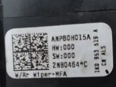 Pezzo di ricambio per auto di seconda mano comando pulito per seat leon (1p1) reference riferimenti oem iam 1k0953519  