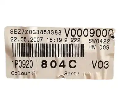Peça sobressalente para automóvel em segunda mão quadrante por seat leon (1p1) reference referências oem iam 1p0920804c  