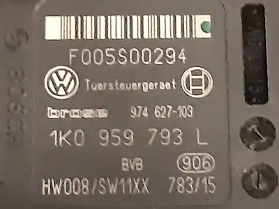 Second-hand car spare part driver left window regulator for seat leon (1p1) reference oem iam references 1k0959793l  