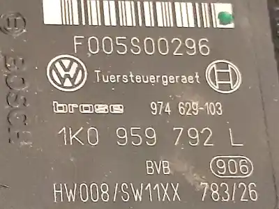 Peça sobressalente para automóvel em segunda mão elevador de vidros dianteiro direito por seat leon (1p1) reference referências oem iam 1k0959792l