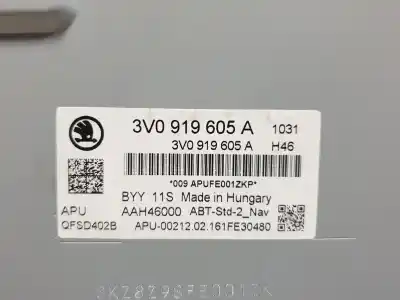 Автозапчасти б/у gps-навигационная система за skoda superb iii (3v3) 2.0 tdi ссылки oem iam 3v0919605a