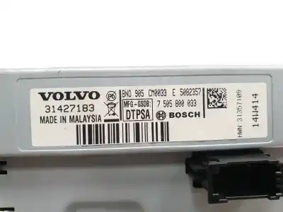 Second-hand car spare part multifunction display for volvo v40 momentum oem iam references 31427183  