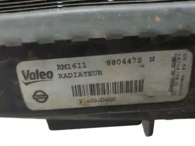 Second-hand car spare part water radiator for nissan qashqai (j10) acenta oem iam references 21400jd200