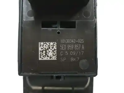 Second-hand car spare part LEFT FRONT POWER WINDOW SWITCH for SKODA OCTAVIA COMBI (5E5)  OEM IAM references 5E0959857A  