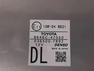Peça sobressalente para automóvel em segunda mão módulo eletrônico por toyota prius (nhw30) plug-in hybrid advance referências oem iam 8646c47050  