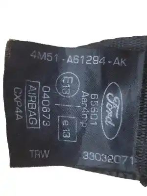 İkinci el araba yedek parçası ön sag emniyet kemeri için ford focus berlina (cap) ambiente (d) oem iam referansları 4m51a61294