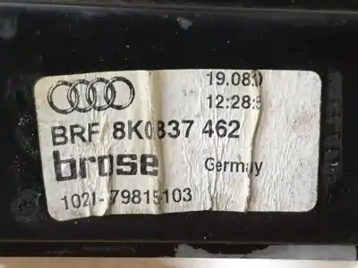 Second-hand car spare part passenger side right window regulator for audi a4 b8 (8k2) 2.0 tdi oem iam references 8k0837462  