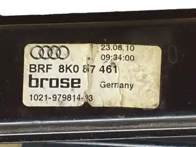 Second-hand car spare part driver left window regulator for audi a4 b8 (8k2) 2.0 tdi oem iam references 8k087461  