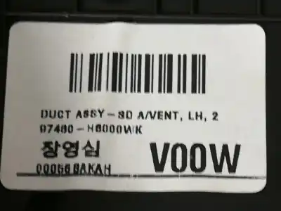 Second-hand car spare part air ventilation grille for kia stonic (ybcuv) vision 84 cv / 62 kw oem iam references 97480h8000wk