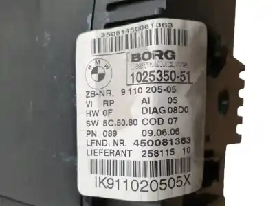 Peça sobressalente para automóvel em segunda mão quadrante por bmw serie 3 berlina (e90) 2.0 320d [2.0 ltr. - 120 kw 16v diesel] referências oem iam 102535051  