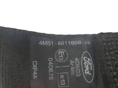 Second-hand car spare part rear right seat belt for ford focus lim. (cb4) titanium oem iam references 4m51a611b68ak