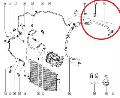 Автозапчасти б/у трубы кондиционирования воздуха за dacia sandero stepway ссылки oem iam 924801845r  
