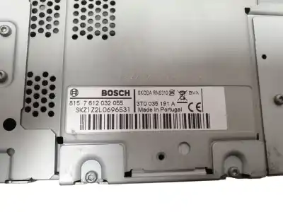 Second-hand car spare part gps navigation system for skoda octavia combi (1z5) sport edition oem iam references 3t0035191a  
