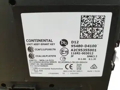 Second-hand car spare part electronic module for kia optima (jf) 1.7 crdi oem iam references 95480d4100  