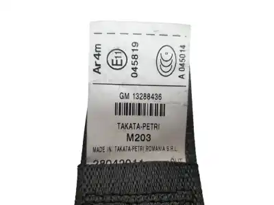 Peça sobressalente para automóvel em segunda mão cinto de segurança traseiro esquerdo por opel insignia a sedán (g09) 2.0 cdti (69) referências oem iam 13288436  