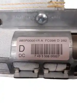 Second-hand car spare part front right curtain airbag for renault laguna iii expression oem iam references 985p00001r  