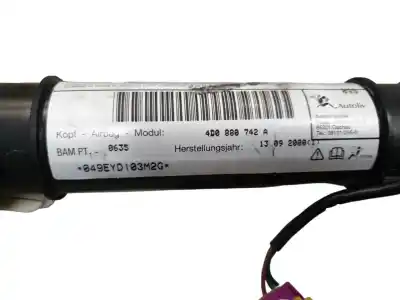 Second-hand car spare part front right curtain airbag for audi s8 (d2) 4.2 oem iam references 4d0880742a