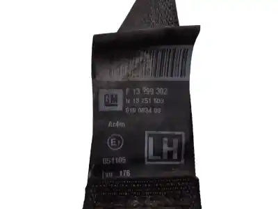 Second-hand car spare part rear left seat belt for opel astra j (p10) 1.7 cdti (68) oem iam references 13299302  