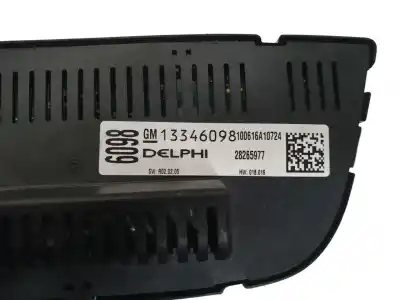Peça sobressalente para automóvel em segunda mão comando de sofagem (chauffage / ar condicionado) por opel astra j (p10) 1.7 cdti (68) referências oem iam 13346098  