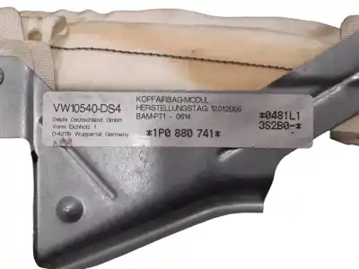 Peça sobressalente para automóvel em segunda mão airbag de cortina dianteiro esquerdo por seat leon (1p1) reference referências oem iam 1p0880741  