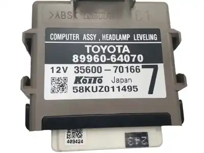 Second-hand car spare part electronic module for toyota verso (aur2/zgr2) 1.6 comfort oem iam references 8996064070  