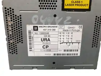 Автозапчасти б/у аудиосистема / радио cd за opel zafira b cosmo ссылки oem iam 497316088  
