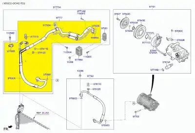 Автозапчастина б/у труби кондиціонації для kia ceed concept 120 cv / 88 kw посилання на oem iam 97777j7500