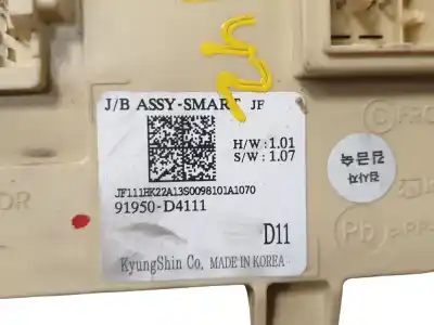 Peça sobressalente para automóvel em segunda mão caixa de fusíveis e relés por kia optima (jf) 1.7 crdi referências oem iam 91950d4111