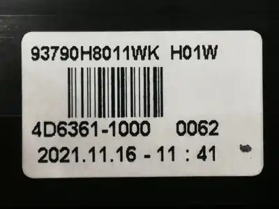 Second-hand car spare part hazard warning lights for kia stonic (ybcuv) vision 84 cv / 62 kw oem iam references 4d63611000