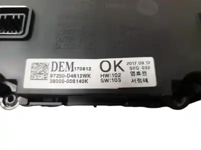 Second-hand car spare part climate control for kia optima (jf) 1.7 crdi oem iam references 97250d4812wk  