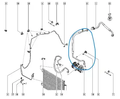 Автозапчасти б/у трубы кондиционирования воздуха за renault clio iv business ссылки oem iam 924544059r  