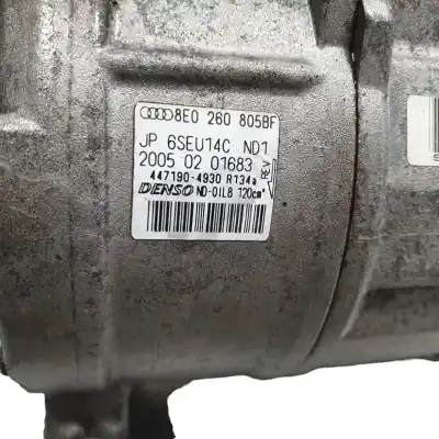 Piesă de schimb auto la mâna a doua compresor de aer condiționat pentru audi a4 b7 avant (8ed) 2.0 tdi 16v referințe oem iam 8e0260805bf  