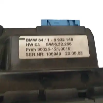 Second-hand car spare part climate control for bmw serie 7 (e65/e66) 730d oem iam references 6932146